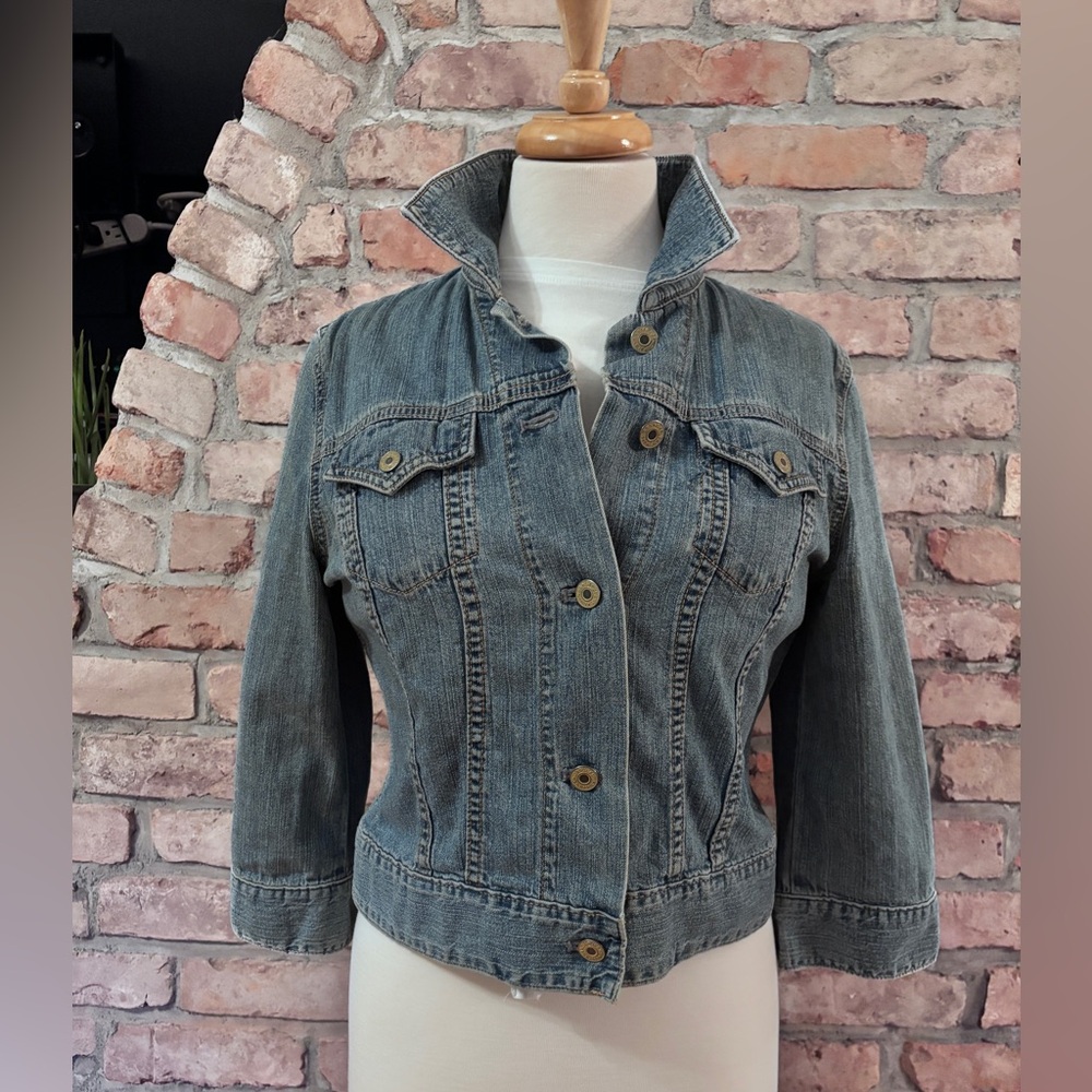 GAP Vintage 3/4 sleeve Light Blue jean Jacket